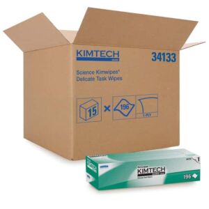 Kimberly-Clark Professional Kimtech Science Kimwipes, Delicate Task Wipers, 1-Ply, 11.8 x 11.8'' (Pack/196) - Case of 15 Packs