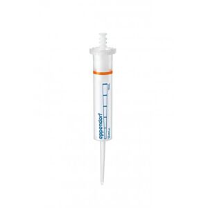 Combitips®️ advanced, Eppendorf Quality, 10 mL, orange, colorless tips (4 bags × 25 pcs.) Pack of 100