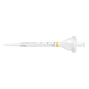 Combitips®️ advanced, Eppendorf Quality, 1.0 mL, yellow, colorless tips, (4 bags × 25 pcs.) Case of 100
