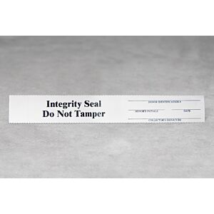 Tamper Evident Seals, Black on White - Pack of 100