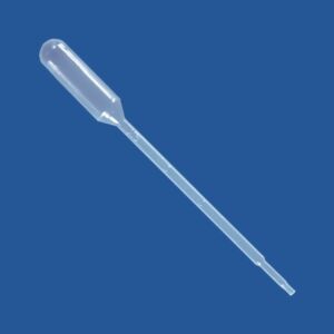 Transfer Pipet, 5.0mL, Large Bulb, Graduated to 1mL, 145mm, Bulb Draw - 3.4mL - Box of 500