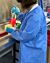 2XL Disposable Lab Coat With 3 Pockets, Blue, SMS - Pack of 20